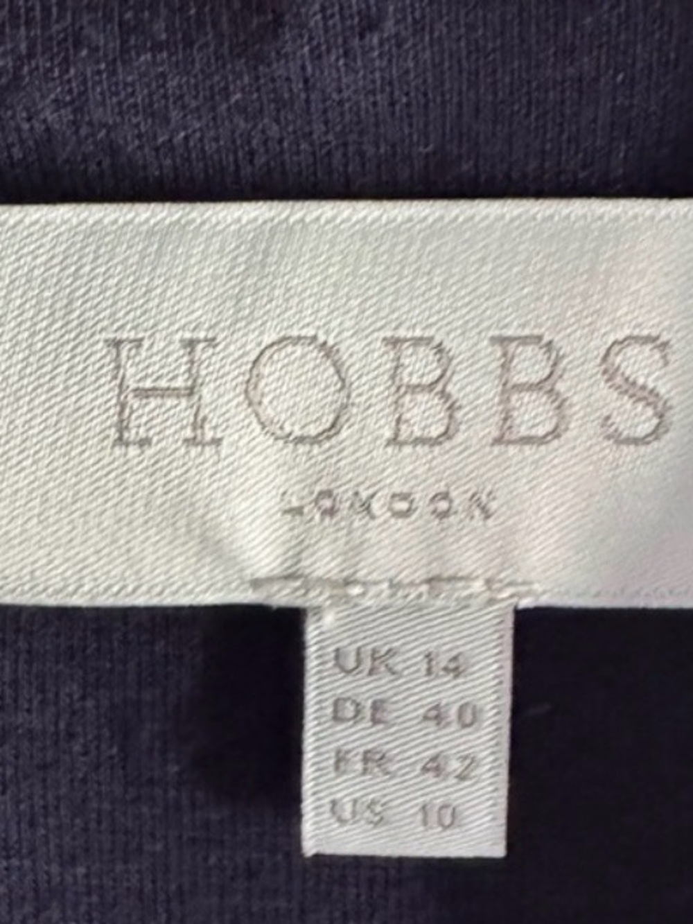 Hobbs London geometric dot print and long sleeve dress 10 - Picture 4 of 4